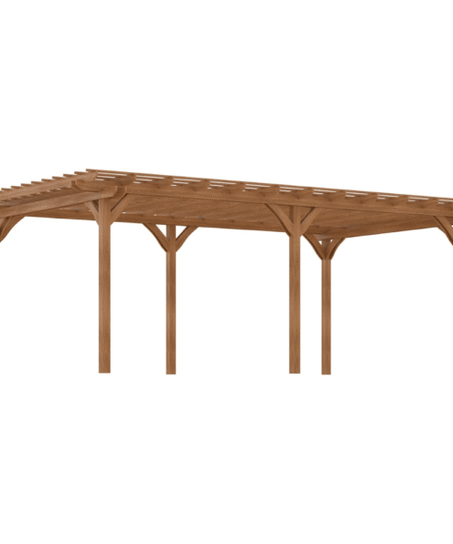 Outsunny 12′ x 20′ DIY Deck Outdoor Wood Pergola